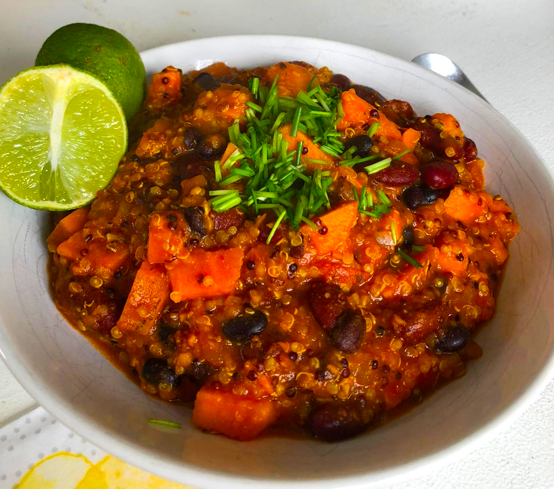 SüßkartoffelQuinoa Chili PLANTBUILT ATHLETES